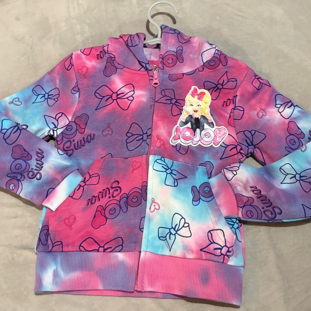 Colorful Kids' Jojo Siwa Hoodie with Bow